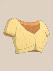 Silk Land Striped Chanderi Cotton Digital Print Saree