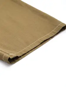 The Roadster Life Co. Men Wide Leg Pure Cotton Chinos Trousers