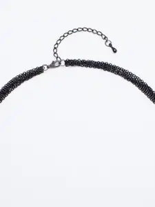 Rhea Emerald Tassel Necklace