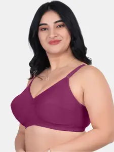 Souminie Pack of 3 Pure Cotton Non Padded Full Coverage Bra