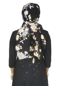SWITCHON Floral Printed Lightweight & Breathable Scarf