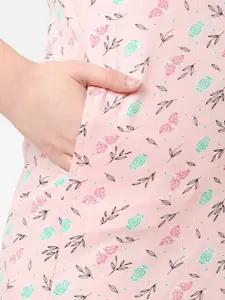 Sweet Dreams Pink Graphic Printed T-Shirt Nightdress