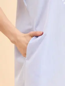 Sweet Dreams Blue Printed Maxi Nightdress