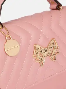 DressBerry Structured Satchel with Quilted Detail