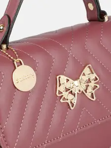 DressBerry Structured Satchel with Quilted Details