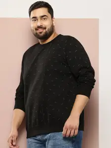 Sztori Plus Size Printed Pullover Sweatshirt