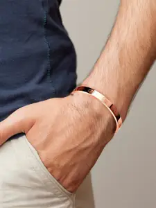 MEENAZ Men Rose Gold-Plated Kada