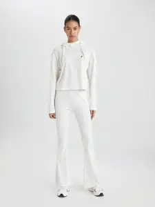 DeFacto Women Hood Solid T-shirt