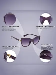 AISLIN Women Cateye Sunglasses with UV Protected Lens ES_13508-84