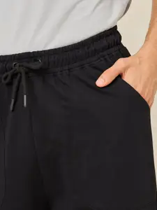 Styli Men Oversized Panel-Pocket Elasticated-Cuff Terry Joggers