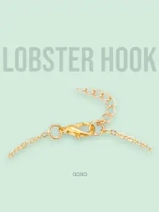 Goho Gold-Plated Contemporary Pendant with Chain