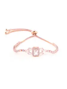 SWASHAA Women Silver-Plated Wraparound Bracelet