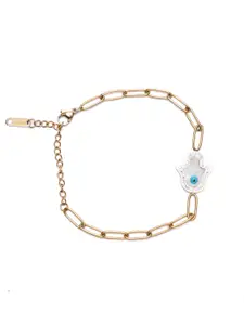 SWASHAA Women Gold-Plated Link Bracelet