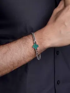 SWASHAA Women Silver-Plated Wraparound Bracelet