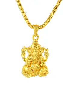 PYR FASHION Gold-Plated Contemporary Pendants with Chains
