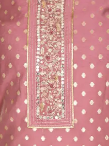 Meena Bazaar Ethnic Motifs Woven Design Unstitched Dress Material