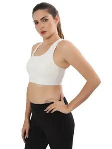 Bella Voste Dry Fit Workout Bra Full Coverage Lightly Padded High Support