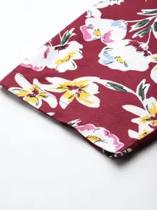 ETC Floral Printed Mid-Rise Lounge Pants