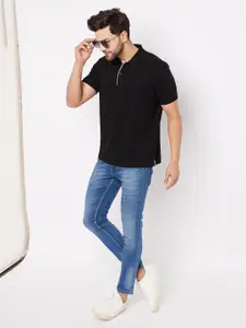 WILD WEST Short Sleeves Cotton Polo Collar T-shirt