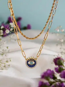 SWASHAA Gold-Plated Stainless Steel Necklace