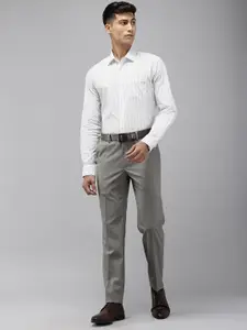 Van Heusen Pure Cotton Slim Fit Opaque Striped Formal Shirt
