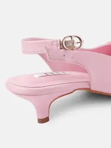 ELLE Embellished Kitten Pumps