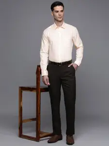 Louis Philippe Slim Fit Striped Pure Cotton Formal Shirt