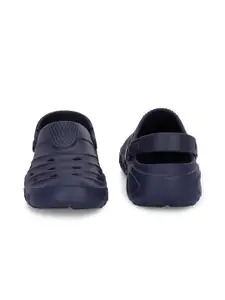 HRX by Hrithik Roshan Men Navy Blue Self Design Croslite Clogs