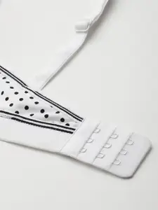 DressBerry Polka Dots Printed Full Coverage Lightly Padded Bra