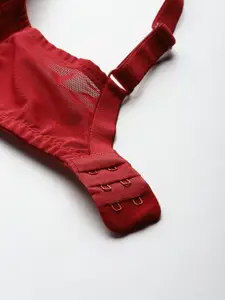 DressBerry Abstract Lace Full Coverage Lightly Padded Bra