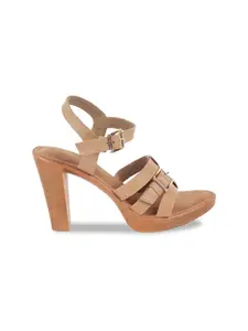 Catwalk Buckle Detailed Block Heels