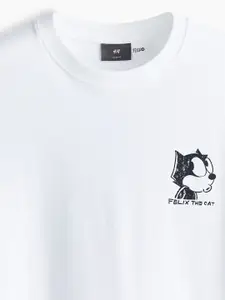 H&M Men Pure Cotton Loose Fit T-shirt