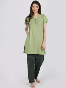 Duchess Mandarin Collar Night suit