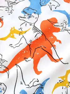 INCLUD Boys Round Neck Printed T-shirt with Shorts