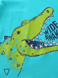 INCLUD Boys Round Neck Printed T-shirt with Shorts