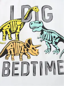 INCLUD Boys Round Neck Printed T-shirt with Shorts