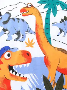 INCLUD Boys Round Neck Short Sleeves Printed T-shirt with Shorts