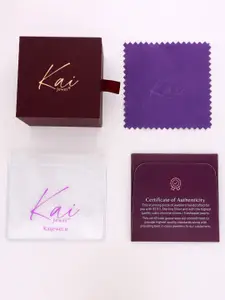 KAI JEWEL Rose Gold-Plated Cubic Zirconia-Stud 92.5 Sterling Silver Cancer Pendant & Chain