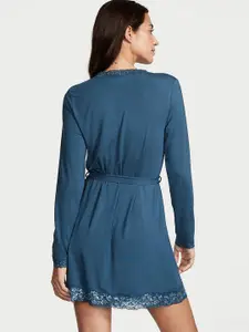 Victoria's Secret Modal Lace-Trim Robe