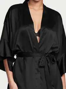 Victoria's Secret Satin Flounce Robe