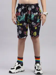 Monte Carlo Boys Printed Round Neck Short Sleeves T-shirt with Shorts