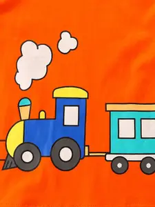 INCLUD Girls Graphic Printed Round Neck Cotton Applique T-shirt