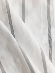 Snitch Spread Collar Long Sleeves Classic Slim Fit Cotton Striped Casual Shirt