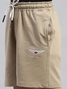 Monte Carlo Boys Typography Printed Mid-Rise Cotton Regular Shorts