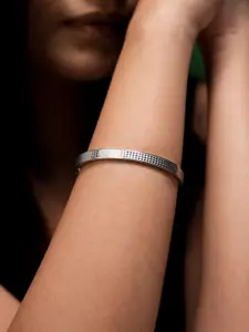 SWASHAA Silver-Plated Cuff Bracelet