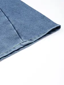 The Roadster Life Co. Women Palazzo Fit High-Rise Heavy Fade Stretchable Jeans