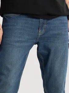 Snitch Men Smart Skinny Fit Clean Look Light Fade Stretchable Jeans