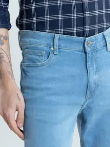Snitch Men Smart Blue Slim Fit Stretchable Jeans