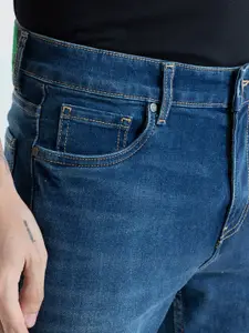 Snitch Men Smart Slim Fit Clean Look Light Fade Stretchable Jeans