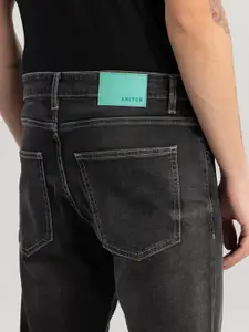 Snitch Black Men Smart Skinny Fit Light Fade Stretchable Jeans